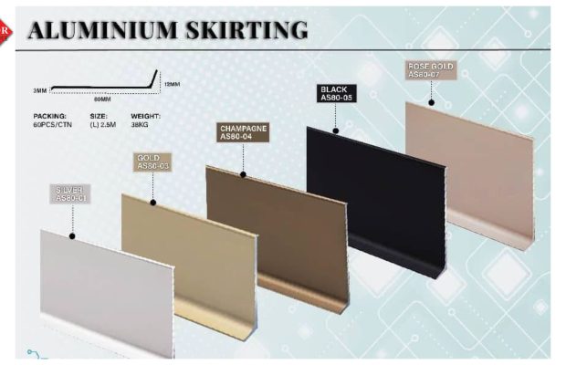 FLOORING-ALUMINIUM SKIRTING